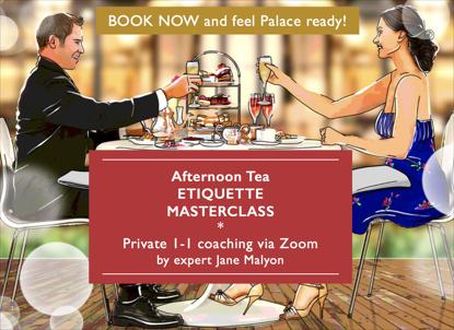 Afternoon Tea etiquette masterclass via Zoom by Jane Malyon - book now