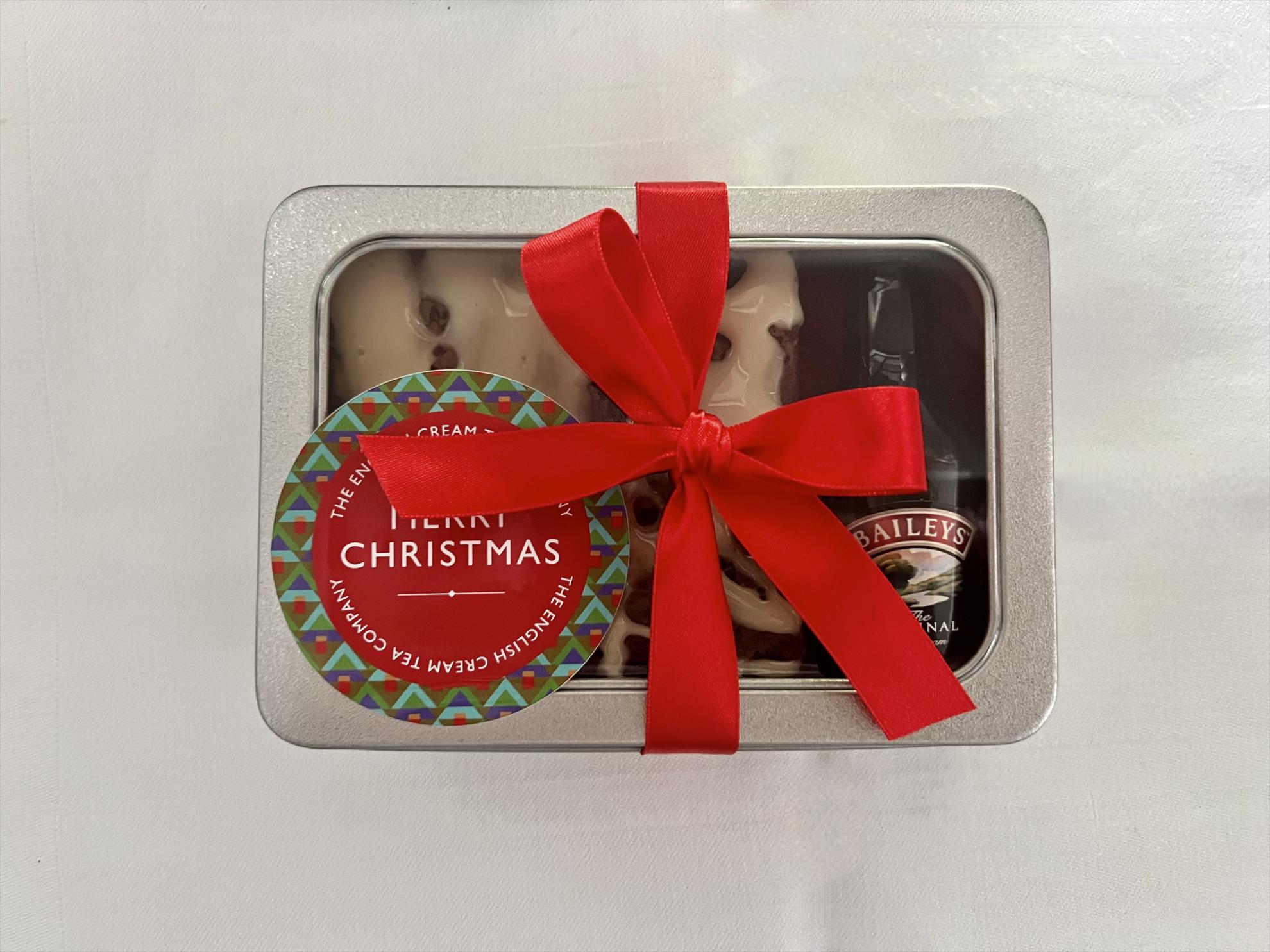 Baileys Chocolate Brownie Gift Tin, festive gift, Christmas, Baileys, 