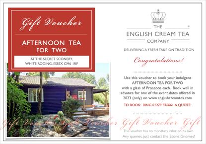 Picture of Voucher for Afternoon Tea for Two with Prosecco - at The Secret Sconery Tearoom